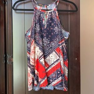 NWT red, white and blue tank